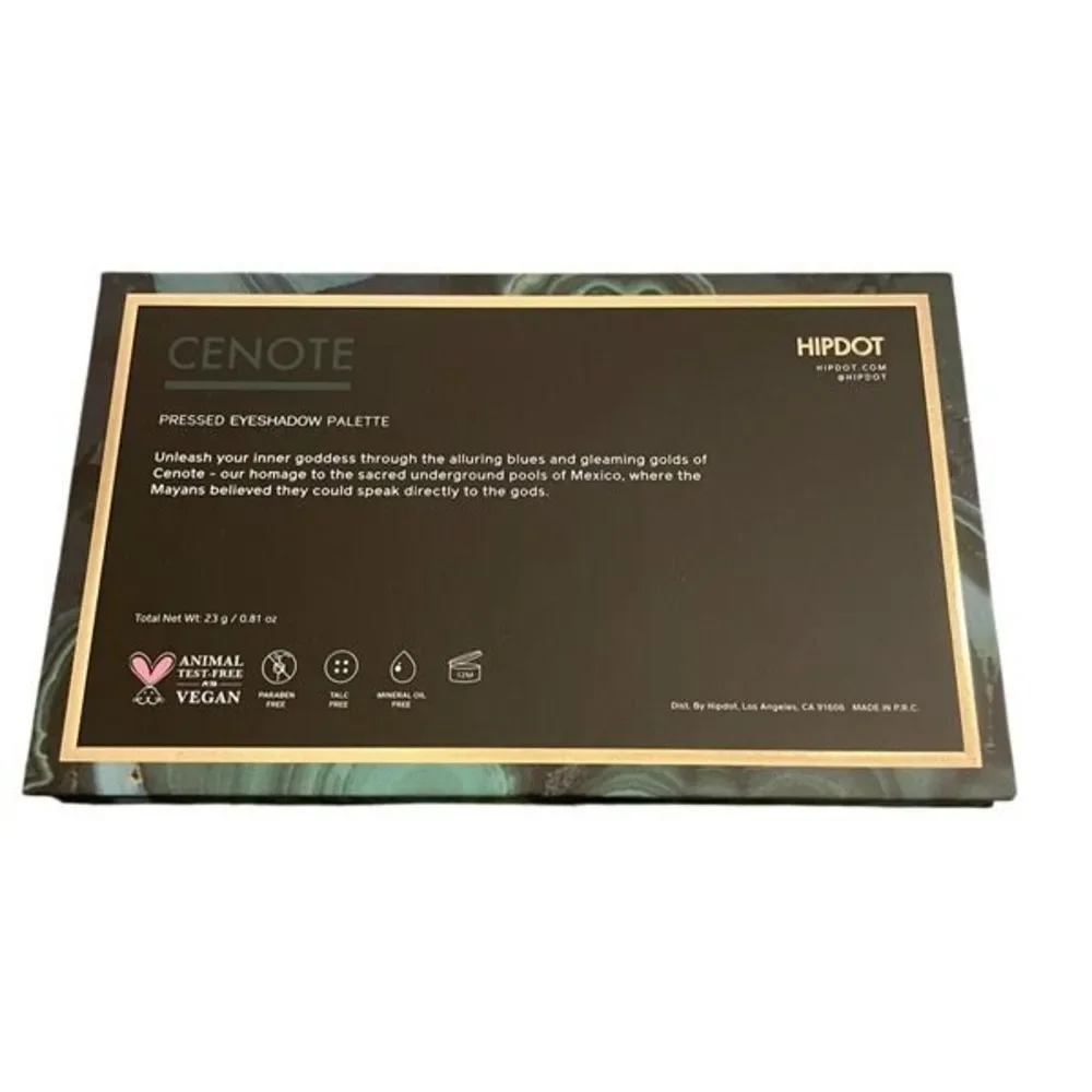 Hipdot Cenote Pressed Eyeshadow Palette 15 Colors‎ Super Pigmented New in Box